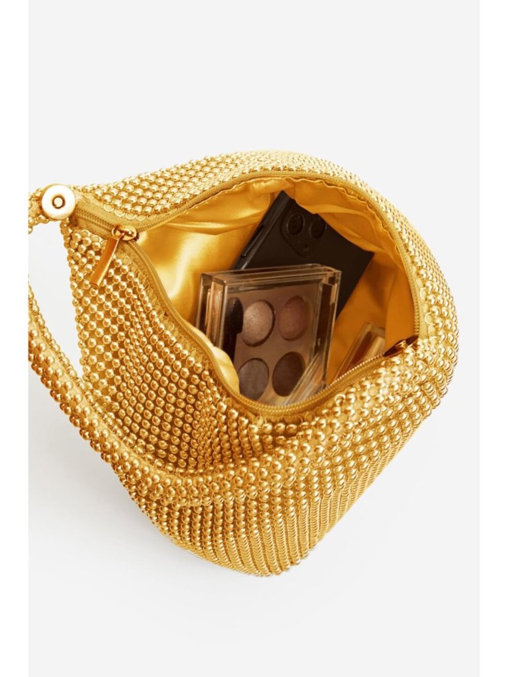 Women's Beaded Clutch Triangle Evening Bags Classy Wristlet Purse | Vintage Eleg - Picture 5 of 6